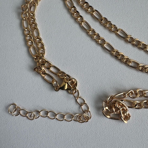 Figaro Curb Link Chain Necklace - Picture 4 of 8